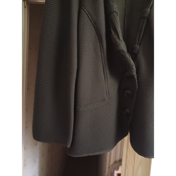 Armoni Collezioni womens open knit cardigan Nylon Elastane size 12 black - Picture 5 of 11